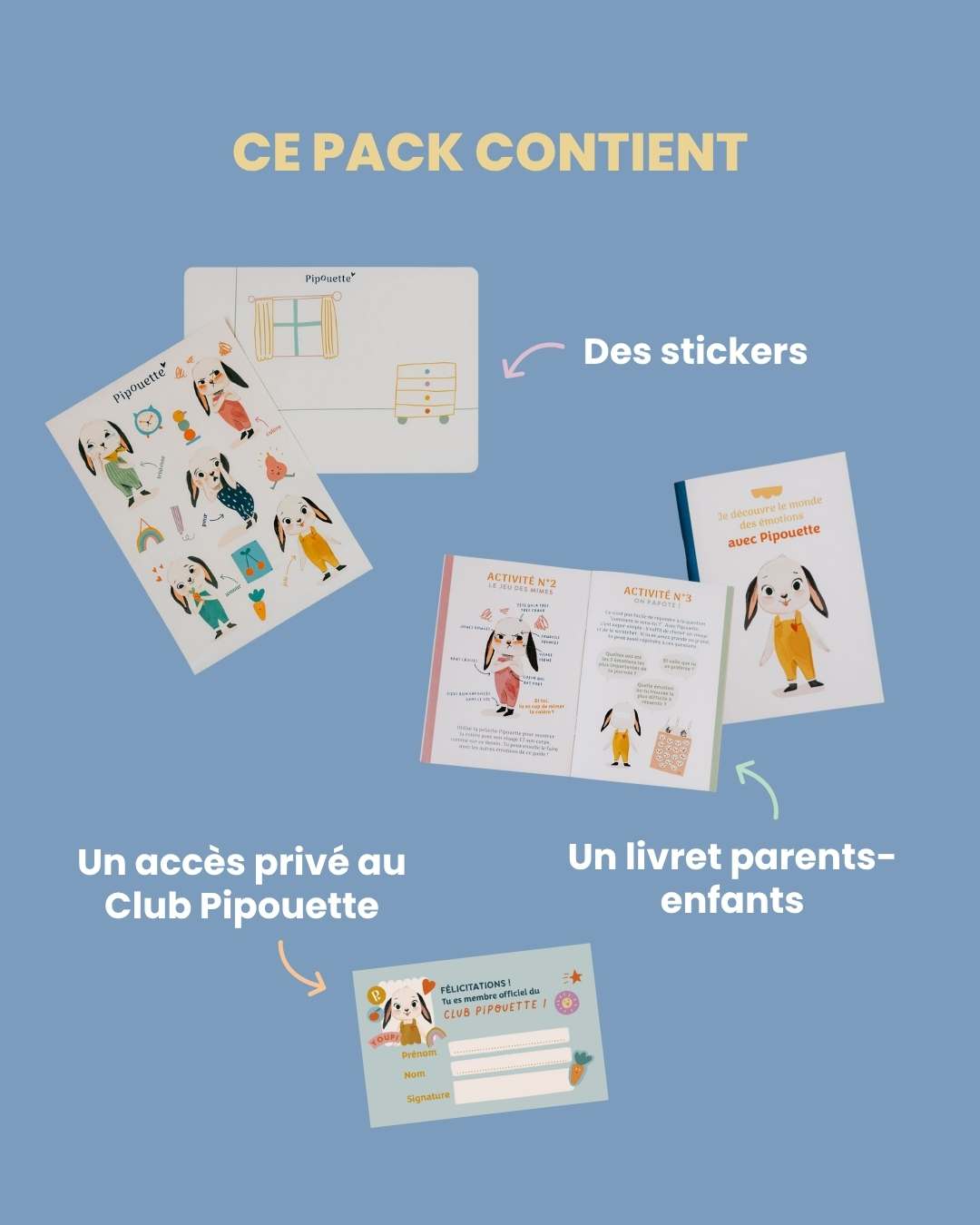 accessoires bonus pack découverte pipouette
