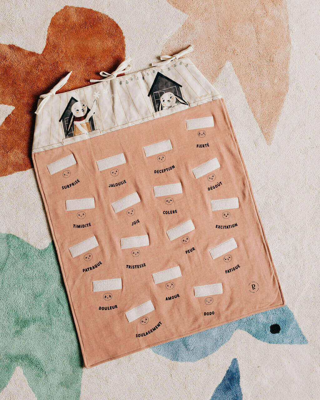 maison des émotions pour ranger les visages de pipouette