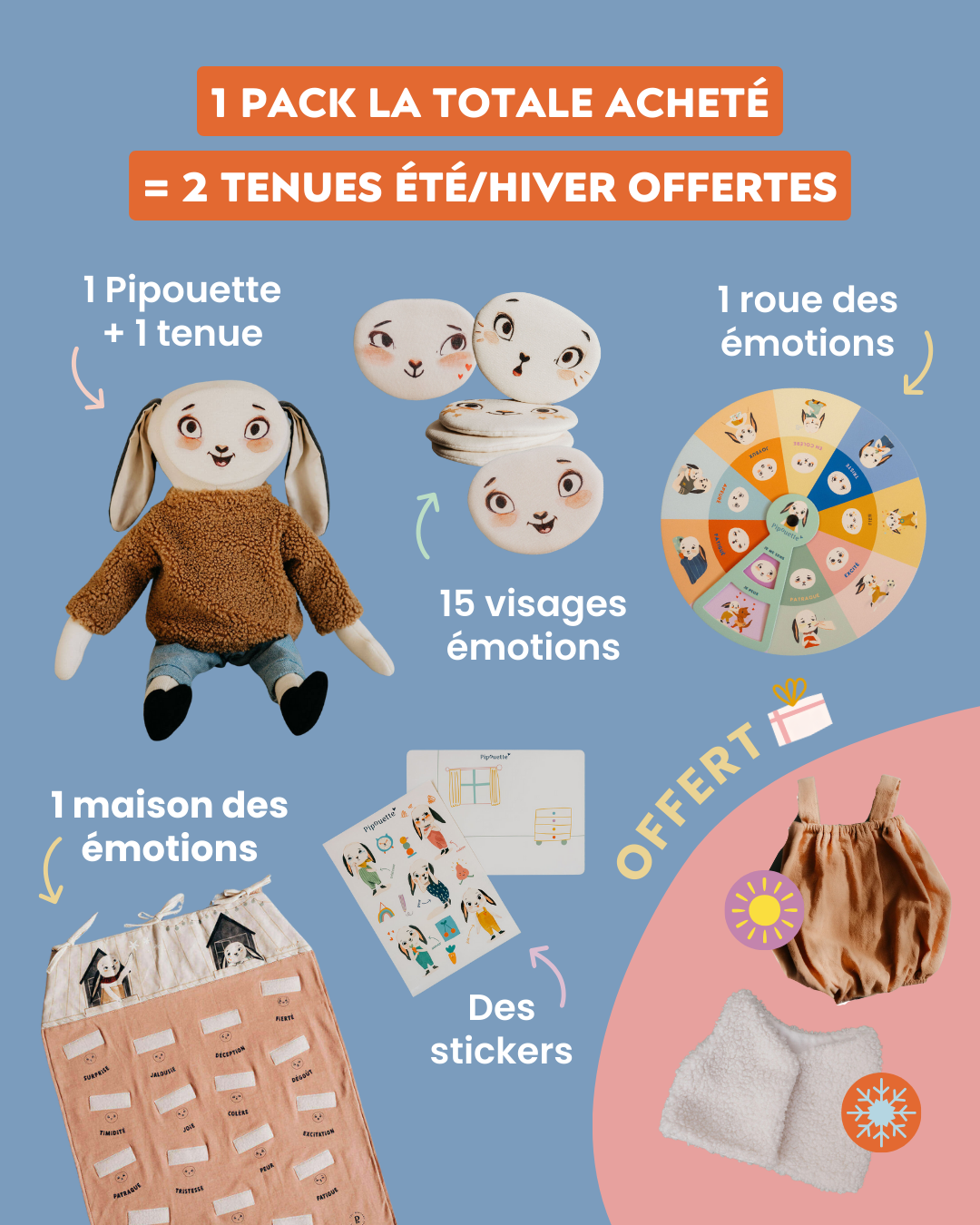 PACK LA TOTALE - 2 tenues OFFERTES !