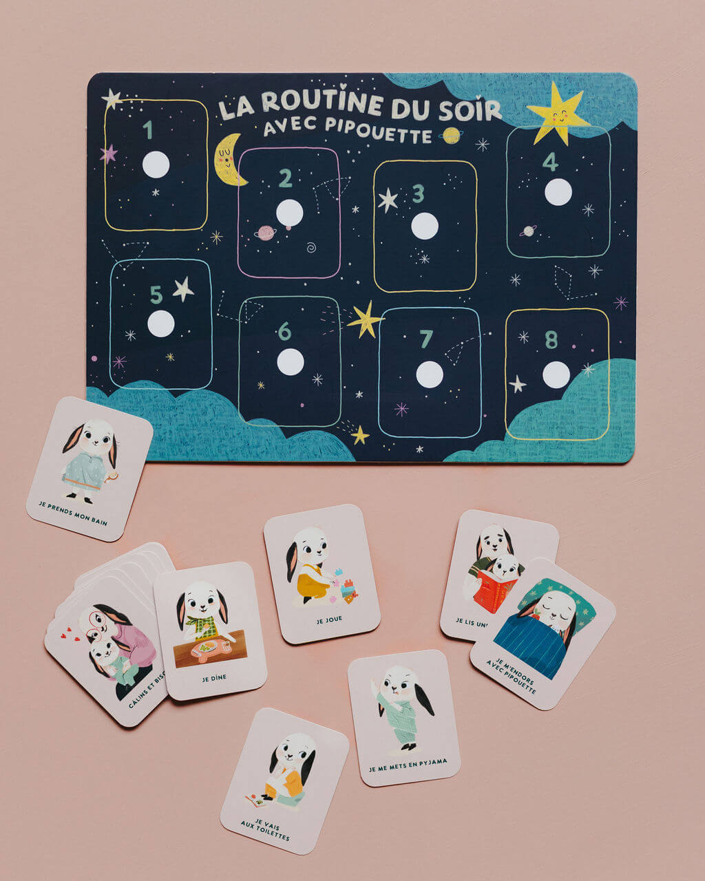 jeu routine du soir avec Pipouette
