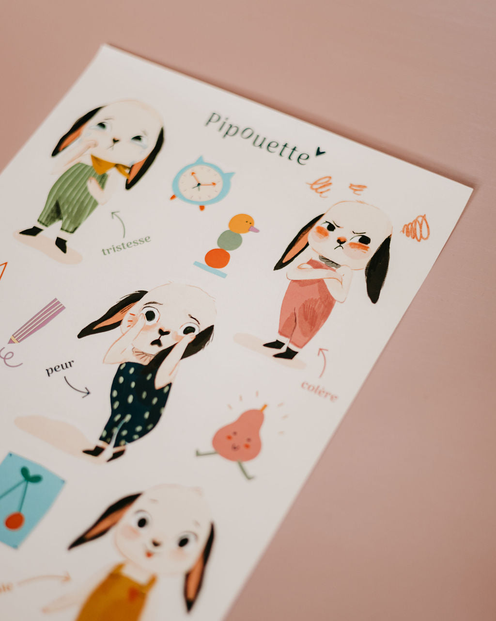 Stickers repositionnables Pipouette