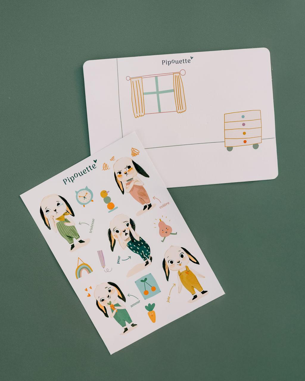 Stickers repositionnables Pipouette