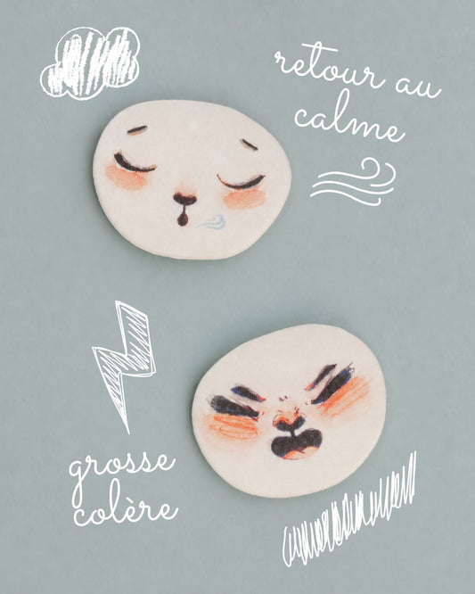Visages grosse colère & retour au calme