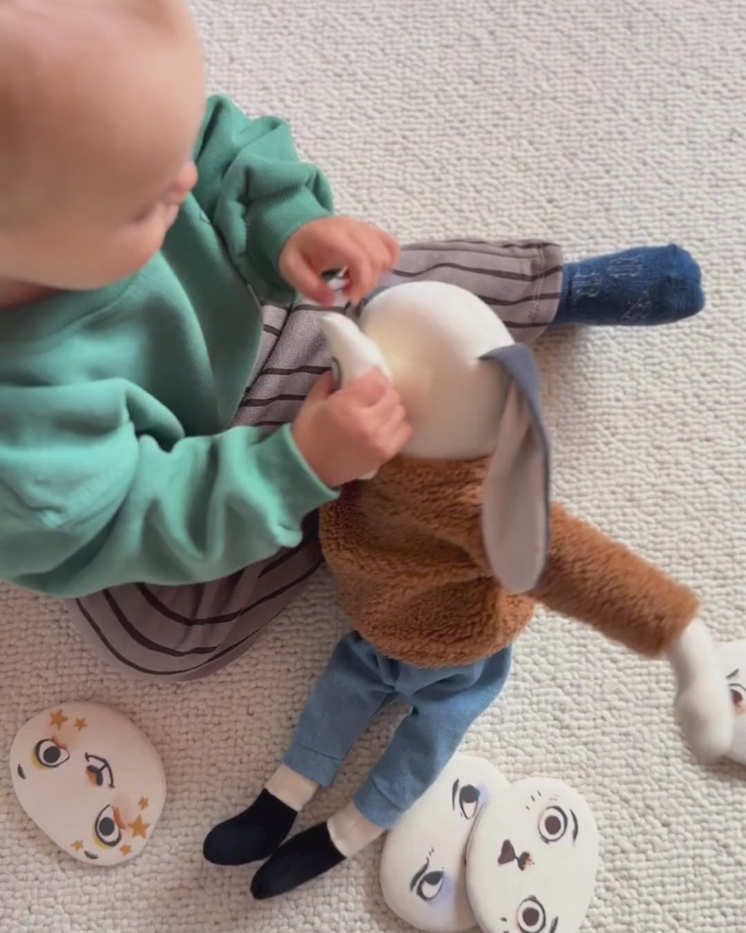 visage détachable de pipouette