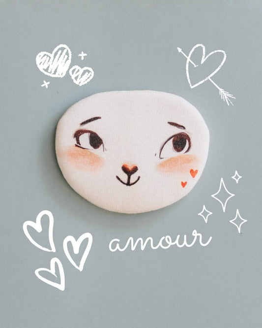 visage émotion amour amovible pour pipouette