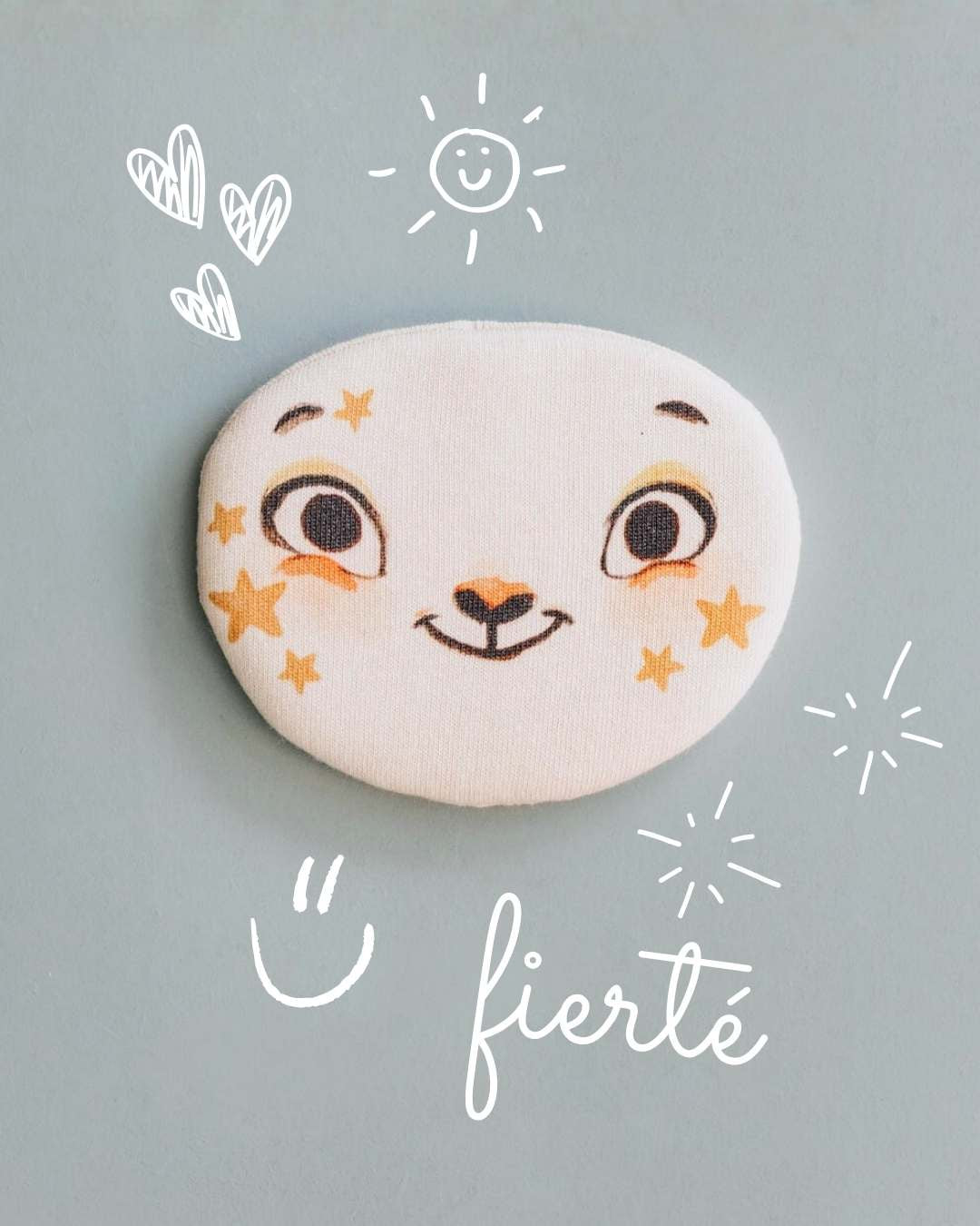 visage émotion fierté amovible pour pipouette