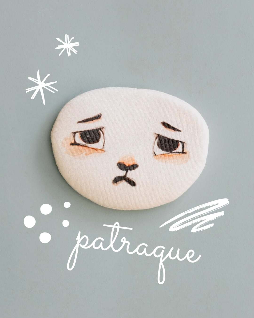 visage patraque détachable pour pipouette